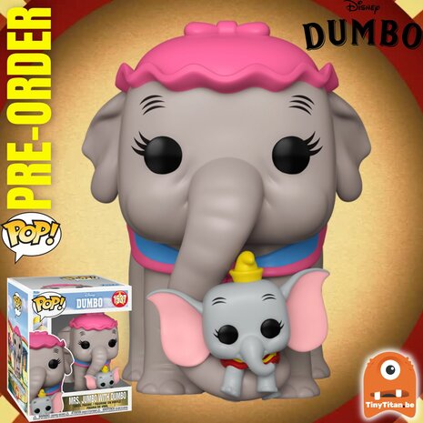 Funko POP! Super Mrs. Jumbo with Dumbo 6Inch 1537 Disney Dumbo Pre-Order