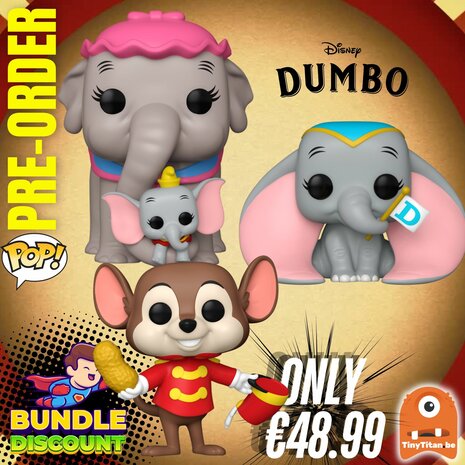 Funko POP!  Super Discount Bundle of 3 Disney Dumbo Pre-Order