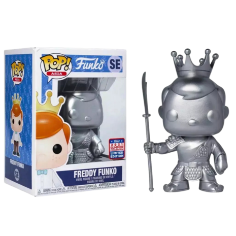 Funko POP! Freddy Funko as Guan Yu (Silver) 2021 Summer Convention Limited Edition (Shanghai) Vaulted 