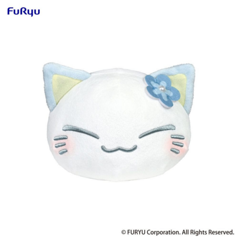 Nemuneko Cat Figure BLUE SOFT PLUSH TOY 18 CM