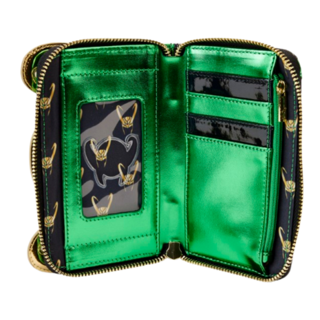 LOUNGEFLY Marvel - Loki Shine Zip Around Wallet