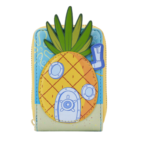 LOUNGEFLY Spongebob Squarepants Pineapple House Zip Around Wallet