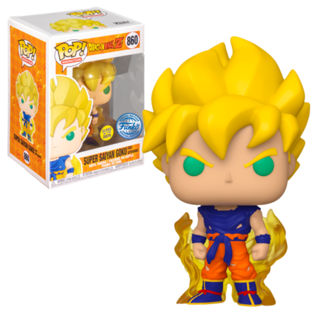 Funko POP! Animation Super Saiyan Goku First Appearance GITD 860 Dragonball Z Exclusive