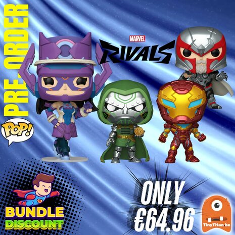 Funko POP! Super Discount Bundle of 4 Marvel Rivals Pre-Order