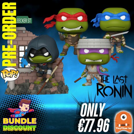 Funko POP! Super Discount Bundle of 4 TMNT The Last Ronin Pre-Order