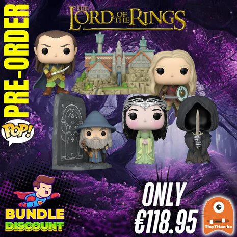 Funko POP! Super Discount Bundle of 5 Lord of the Rings Pre-Order