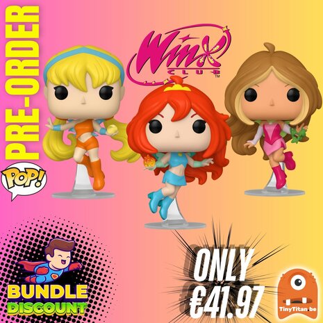 Funko POP! Super Discount Bundle of 3 Winx Club Pre-Order