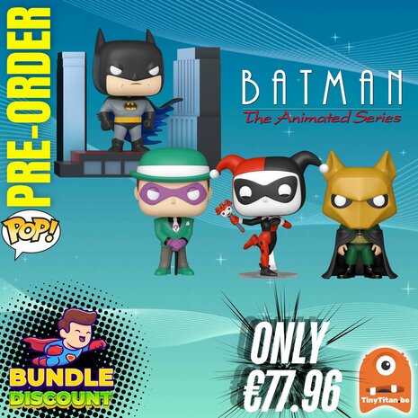 Funko POP! Super Discount Bundle of 4 batman Animated Series DC Pre-Order