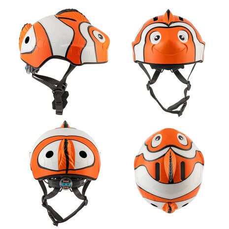 Crazy Safety - Fish Bicycle Helmet - Orange