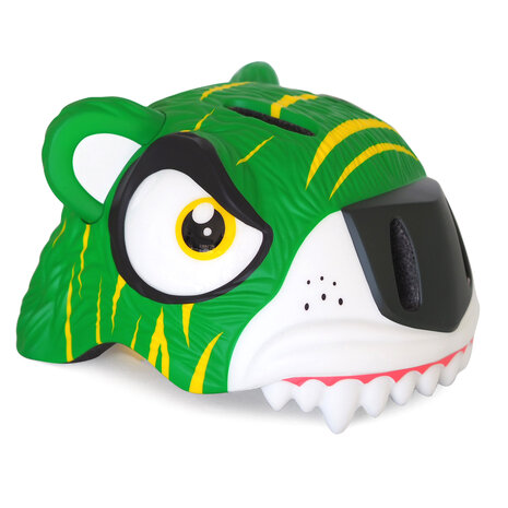 Crazy Safety -  Tiger Bicycle Helmet - Green