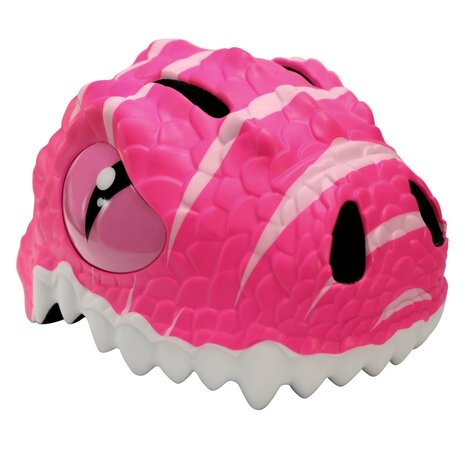 Crazy Safety -  Dino Bicycle Helmet - Pink