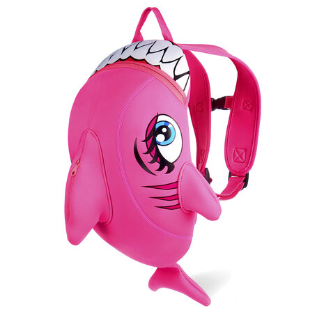 Crazy Safety -  Shark Children Backpack - Pink