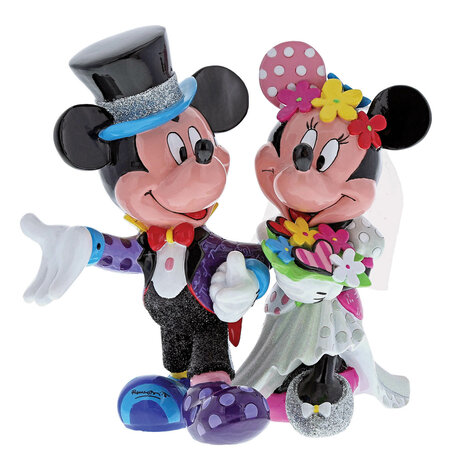 Disney BRITTO Mickey and Minnie Mouse Wedding Figurine