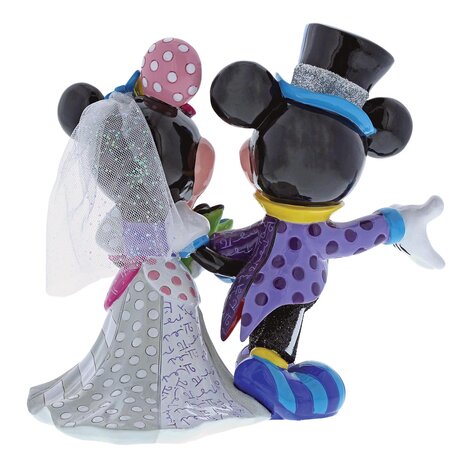 Disney BRITTO Mickey and Minnie Mouse Wedding Figurine