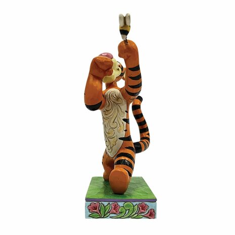 Disney Traditions Tigger Fighting a Bee Figurine