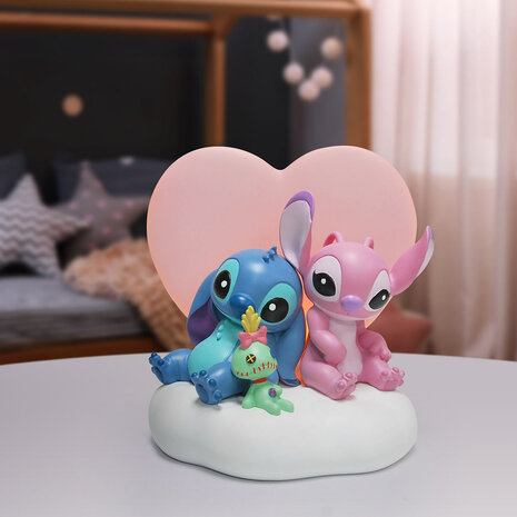 Grand Jester Studios - Light up Stitch and Angel Scene